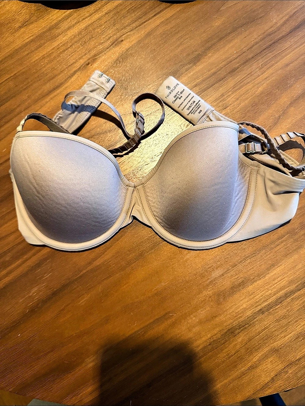 ThirdLove 24/7 Classic T-Shirt Bra T-Shirt Bra in Beige 36B